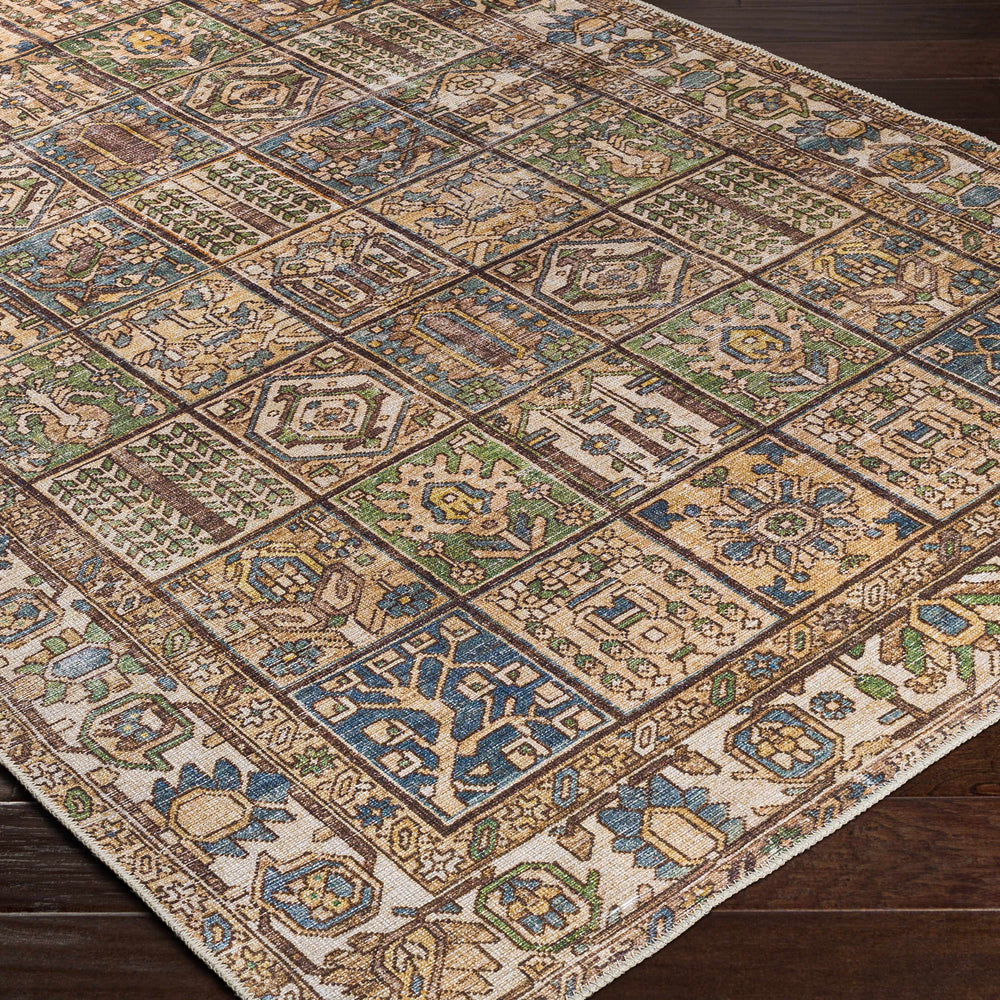 Watermount Washable Aztec Style Area Rug - Clearance