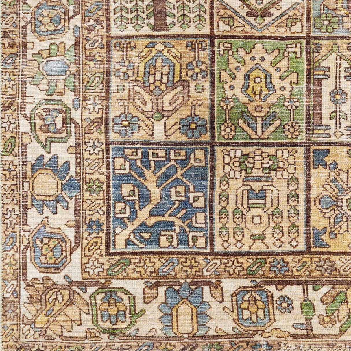 Watermount Washable Aztec Style Area Rug - Clearance