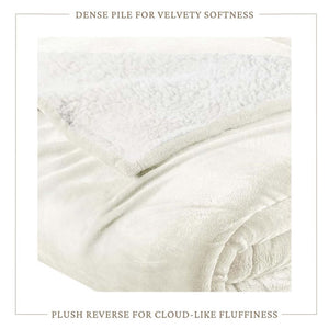 Velvet Plush Sherpa Bed Blanket - Sherpa Fleece Collection