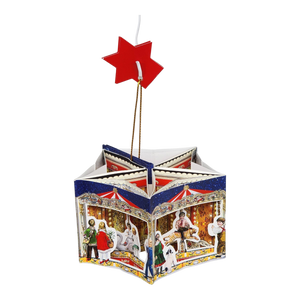 Popup Mini Book German Ornament - Frohe Weihnacht Carousel