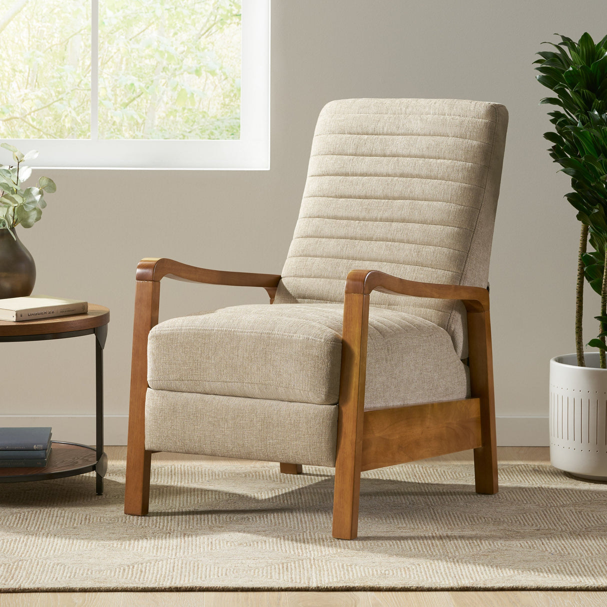 Mid-Century Modern Manual Club Recliner