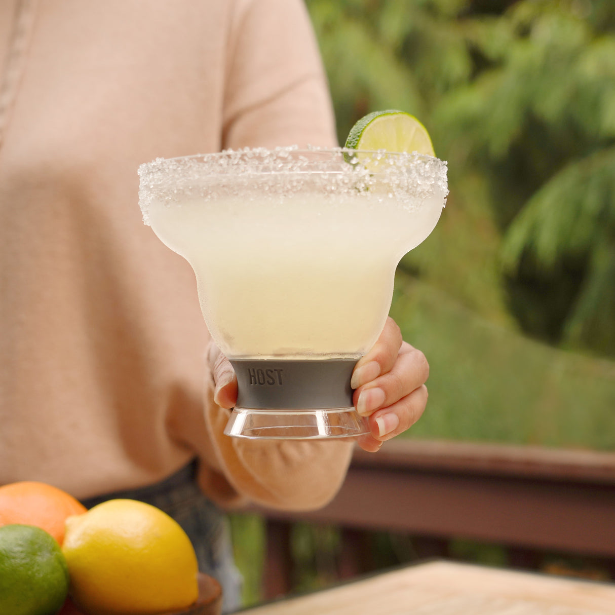 Margarita FREEZE™ Cooling Cups – Set of 2 Insulated Stemless Margarita Glasses (12 oz)