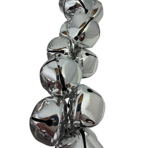 70 Inch Metal Jingle Bell Garland - Silver