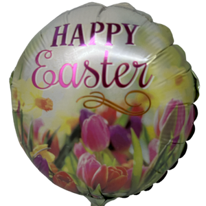 Easter Pre-Inflated - Happy Easter Tulips  Balloon
