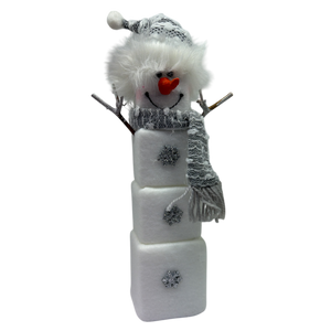 Marshmallow Cube Snowman