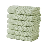 Cotton diamond waffle weave bath towel set - grayson collection