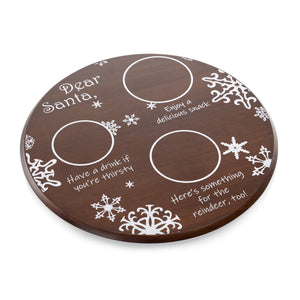 Dear Santa Milk & Cookies Serving Tray