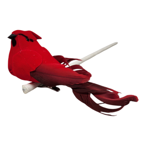 Set of 6 Clip-on Cardinal ornament - 4.5 Inch