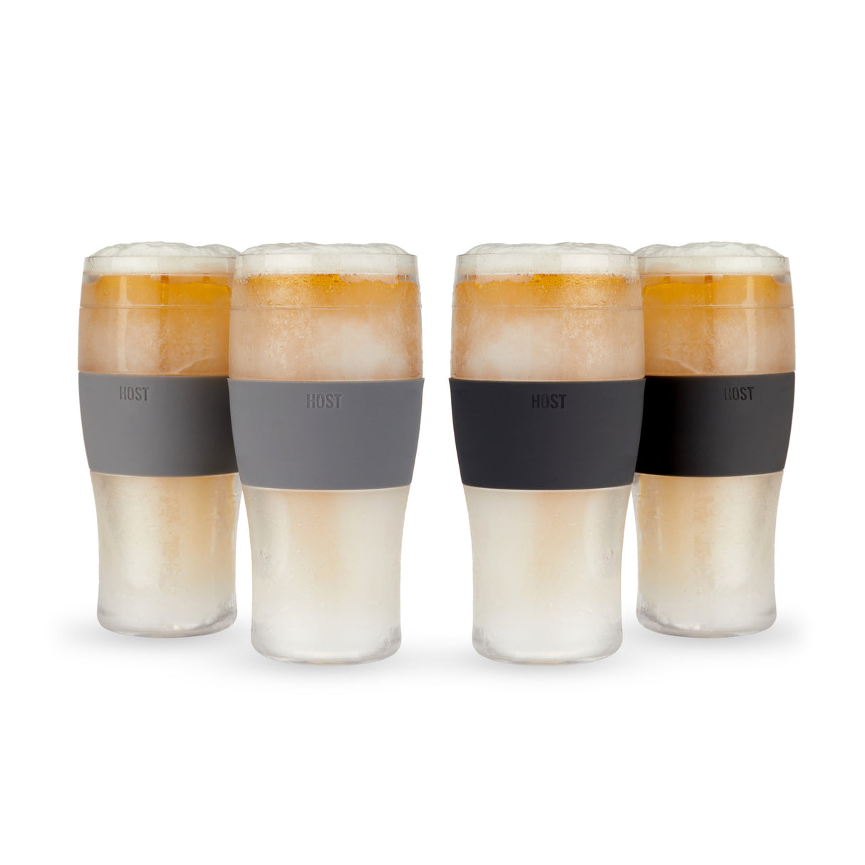 Beer freeze™  16 oz Cooling pint glass Set of 4
