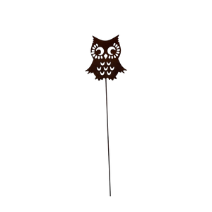 Owl Garden Stake - Hers