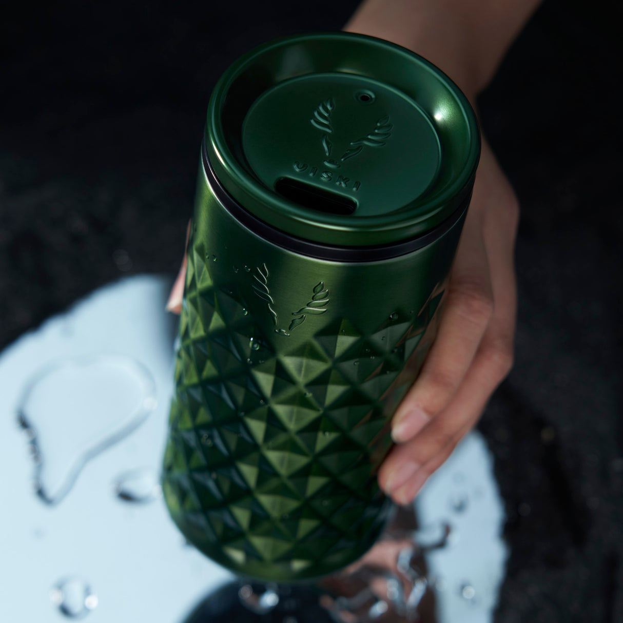 Paragon stainless steel highball tumbler in green viski®
