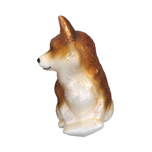 Pembroke Welsh Corgi Glass Ornament