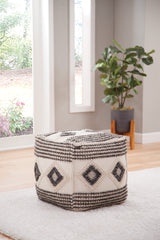 Dalia Square Handwoven Woolen Pouf