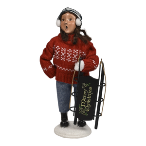 Winter Sports Family - Sledding Girl