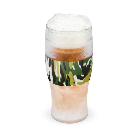 Beer FREEZE™ Cooling Pint – 16 oz in green camo