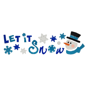 Wide Window Gel Clings - Let it Snow