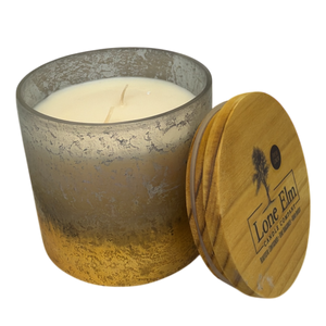 Candle in a Mercury Glass Jar - 4 Inch - Fresh Linen Scented