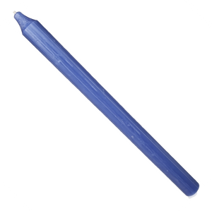 Rustic Taper Dinner Candle - 12 Inch Periwinkle