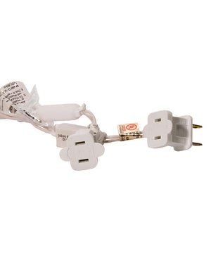 50-Light 5mm Red Frosted LED White Wire Light Set