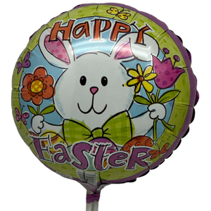 Easter Pre-Inflated - Happy Easter Bunny With Flowers