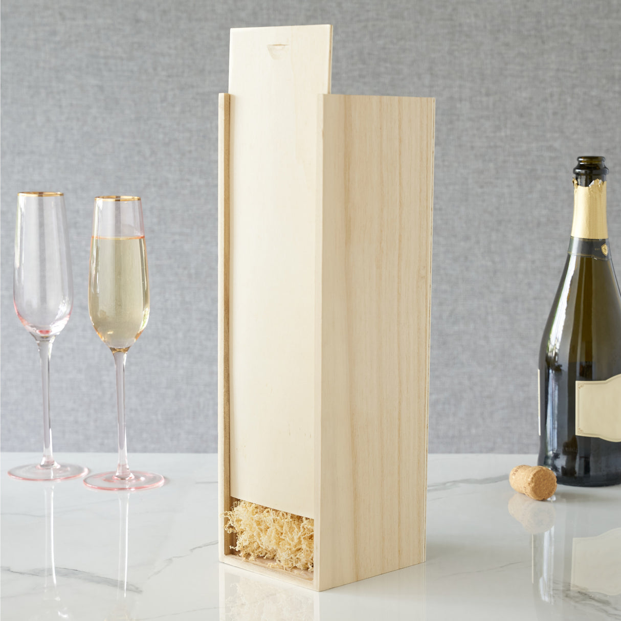 1-bottle wooden wine box by twine®