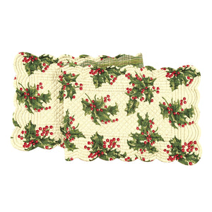 Holly Cream  Reversible Runner 14 x 51