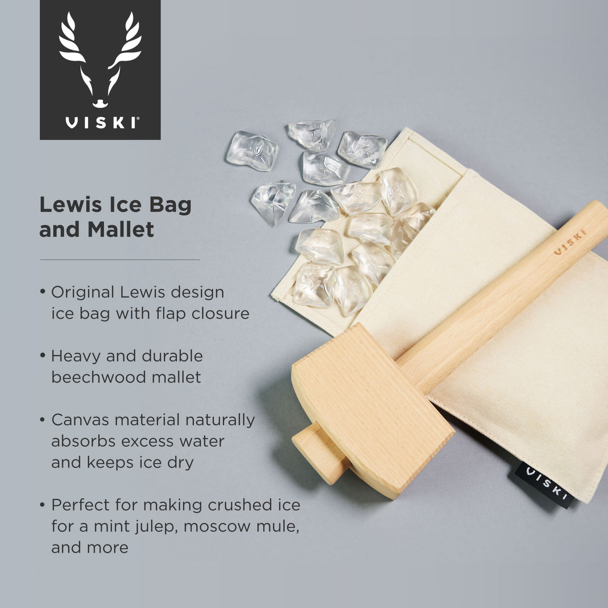 Lewis ice bag and mallet viski®