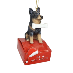 Australian Cattle Dog with Bone Ornament