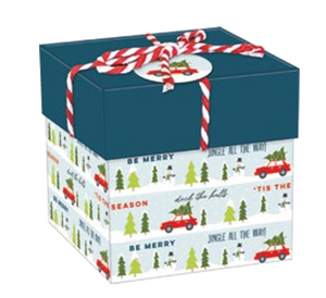 Gift Box Cube for Gift Cards - 3" x 3" -  Joy Present Stack
