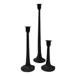Iron Candle Holders - 3 Piece Set