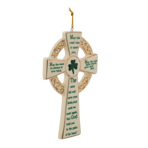 Porcelain Irish Cross Ornament
