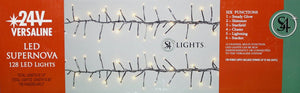 12 Channel Led Supernova Versaline String Lights 128 Light - Black wire / Red lights