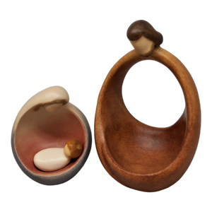 Modern Style Holy Family - Nesting Nativity - Color - 4.5 Inch
