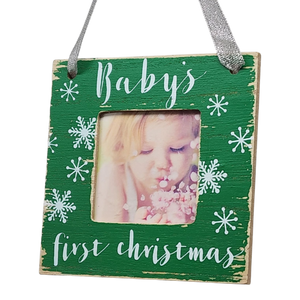 Baby's First Christmas - Photo Ornament