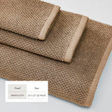 Cotton textured bath towel set - acacia collection