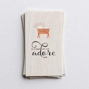 O Come Let Us Adore Him Christmas Boxed Cards