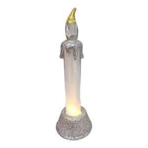 Light-Up LED Glittered 6 Inch Candle -