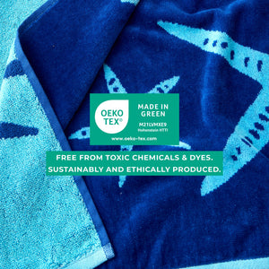 Cotton Velour Beach Towels 2-Pack - Maui Collection