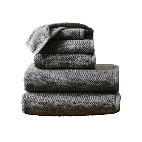 Cotton textured bath towel set - acacia collection