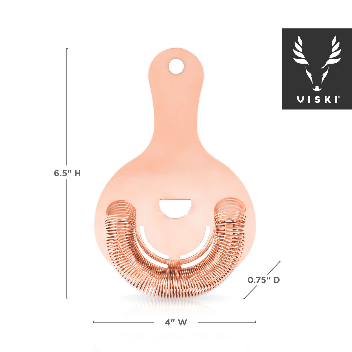 Summit hawthorne strainer in copper viski®