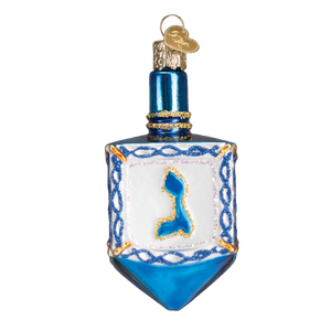 Dreidel Glass Ornament