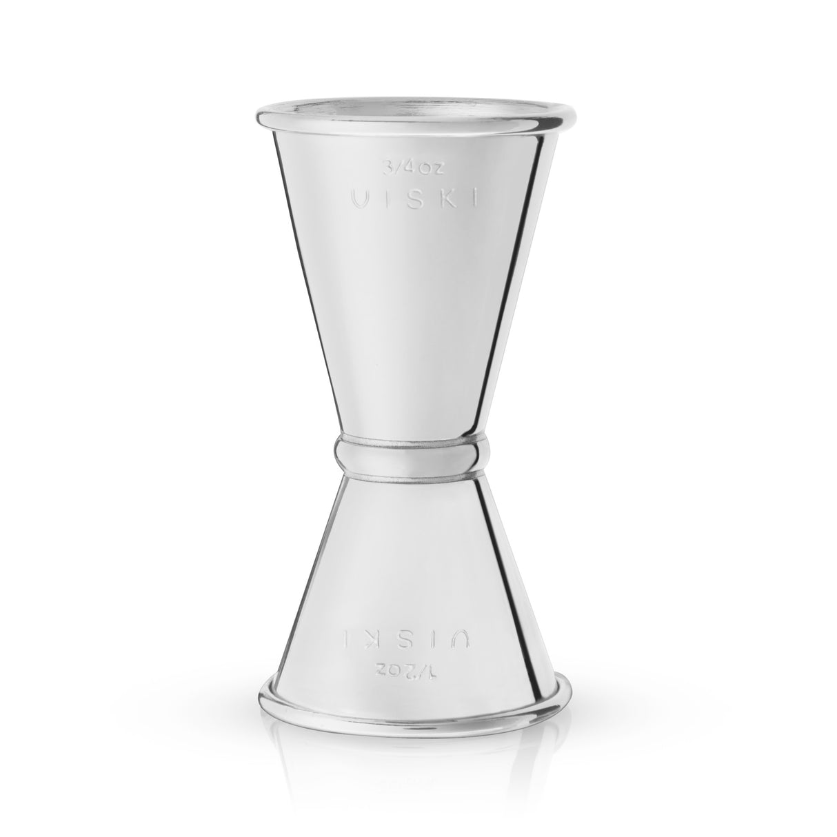 Small stainless steel japanese style jigger by viski®