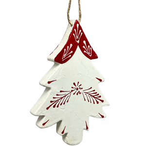 Scandi Holiday White Tree Ornament