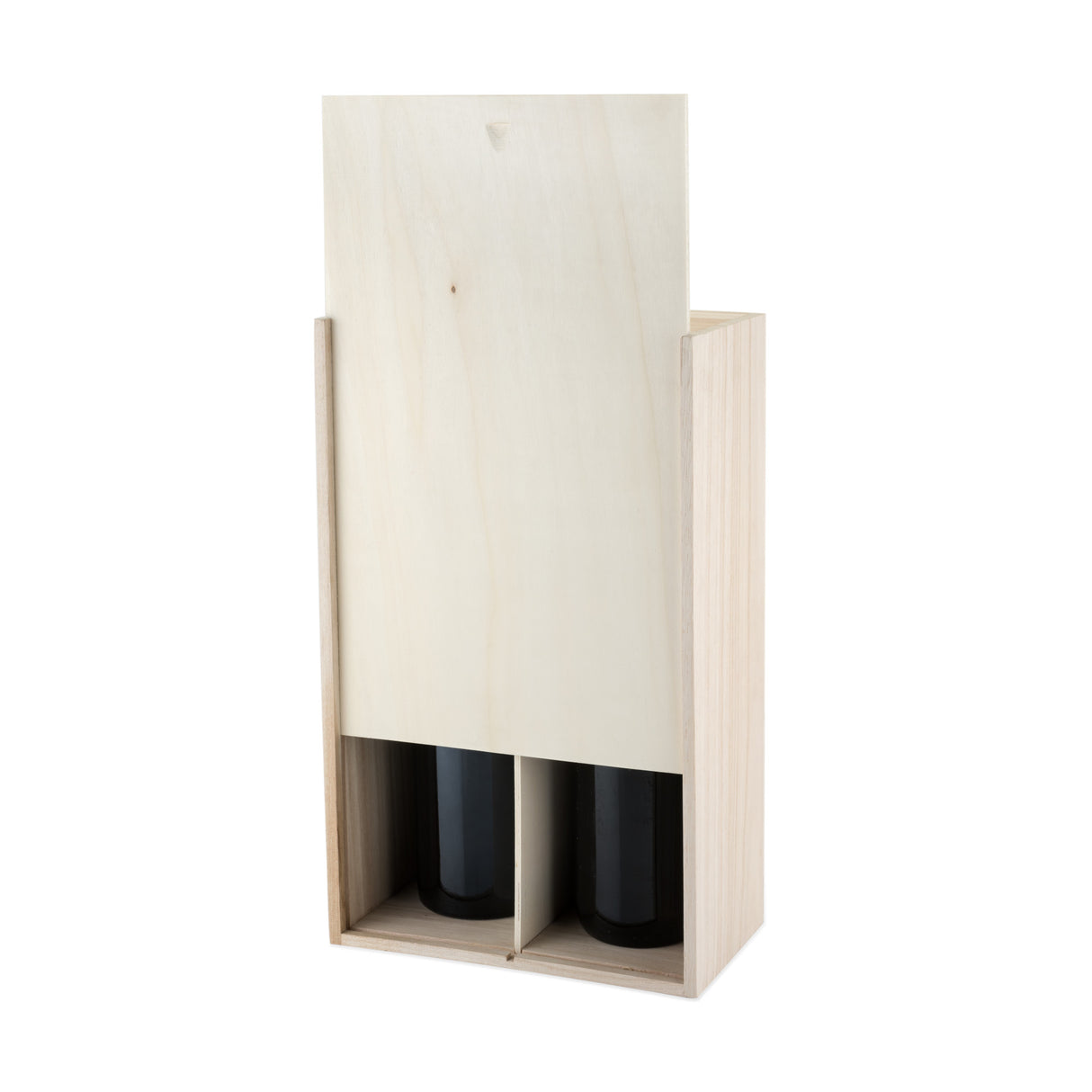 2-bottle paulownia wood wine box by twine®