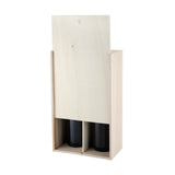 2-bottle paulownia wood wine box by twine®