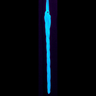 Glass Glow In The Dark Glittered Icicle Ornament -