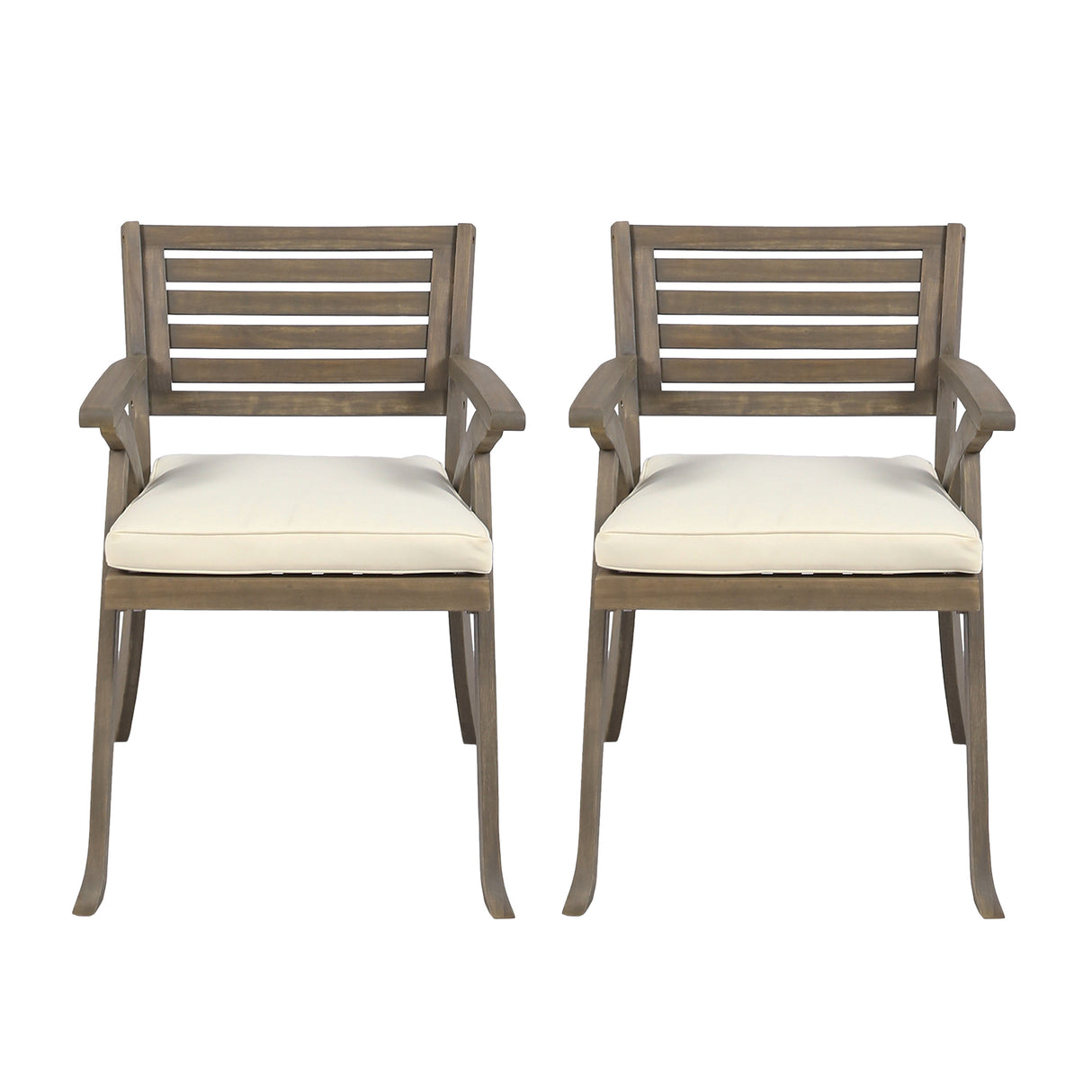 Helen Outdoor Acacia Wood Dining Chair