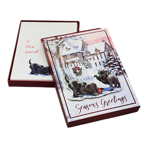 Gift Card Box - Rectangle - Adorable Puppies