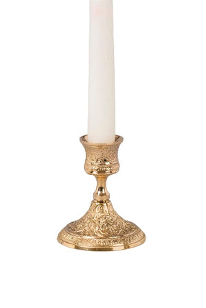 Ornate Brass Taper Holder