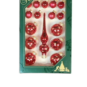 Christmas by Krebs Mini Trimsets with Topper - Red